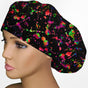 Color Splat Bouffant Scrub Cap