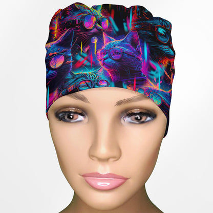Cool Cat Low-Tie Surgeon Scrub Cap