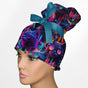 Cool Cat High Bun Ponytail Scrub Cap