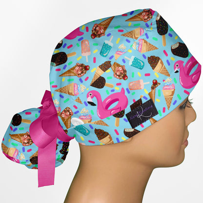 Cool Down Summer Ponytail Scrub Cap