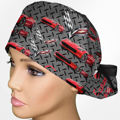 Corvette Ponytail Scrub Cap