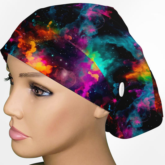 Cosmic Trip Euro Scrub Cap