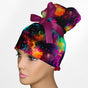 Cosmic Trip High Bun Ponytail Scrub Cap