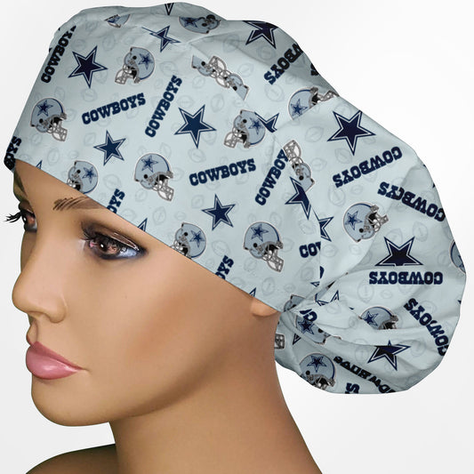 Cowboys Logo Bouffant Scrub Cap