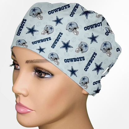 Cowboys Logo Low-Tie Surgeon Scrub Cap