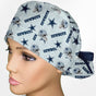 Cowboys Logo Ponytail Scrub Cap