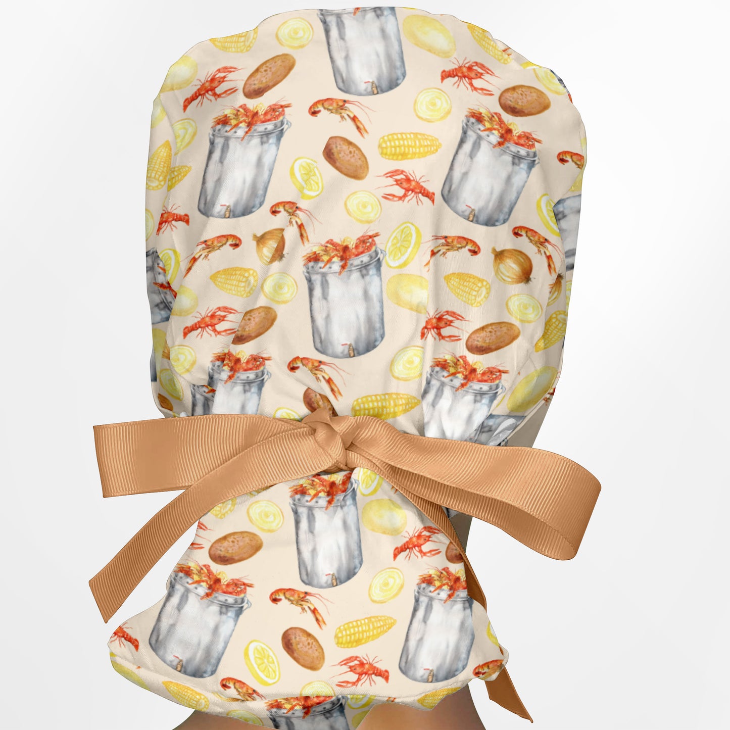 Craw Fish Ponytail Scrub Cap