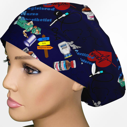CRNA Euro Scrub Cap