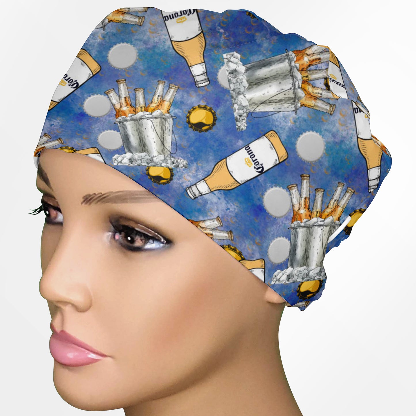 Crown Bottle Low-Tie Surgeon Scrub Cap