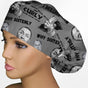 Curly Bouffant Scrub Cap