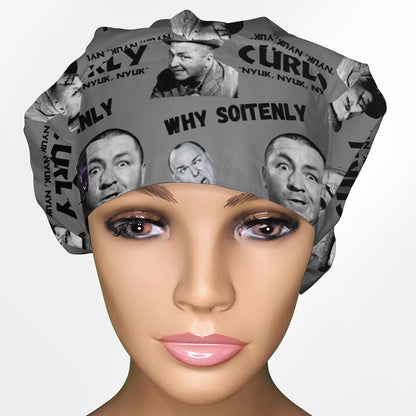 Curly Bouffant Scrub Cap