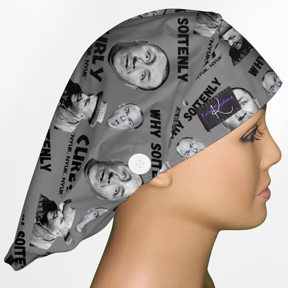 Curly Bouffant Scrub Cap