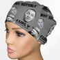 Curly Low-Tie Surgeon Scrub Cap