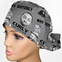 Curly Ponytail Scrub Cap