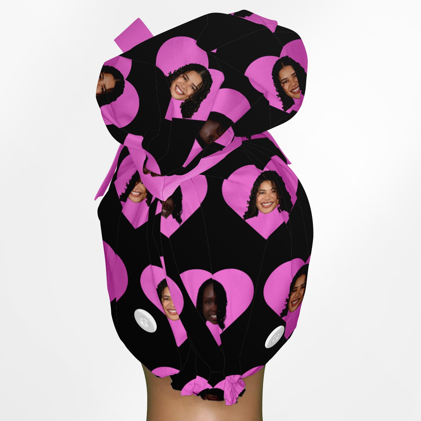 Custom Breezy High Bun Ponytail Scrub Cap