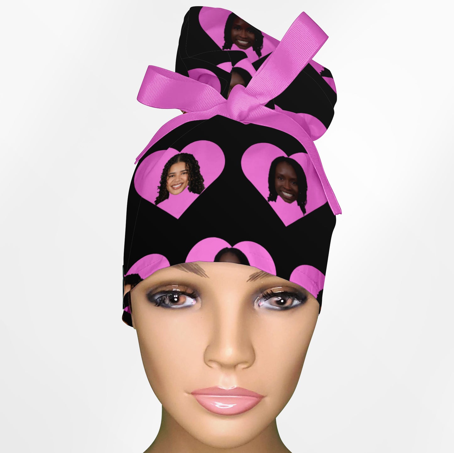 Custom Breezy High Bun Ponytail Scrub Cap