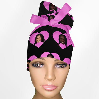 Custom Breezy High Bun Ponytail Scrub Cap