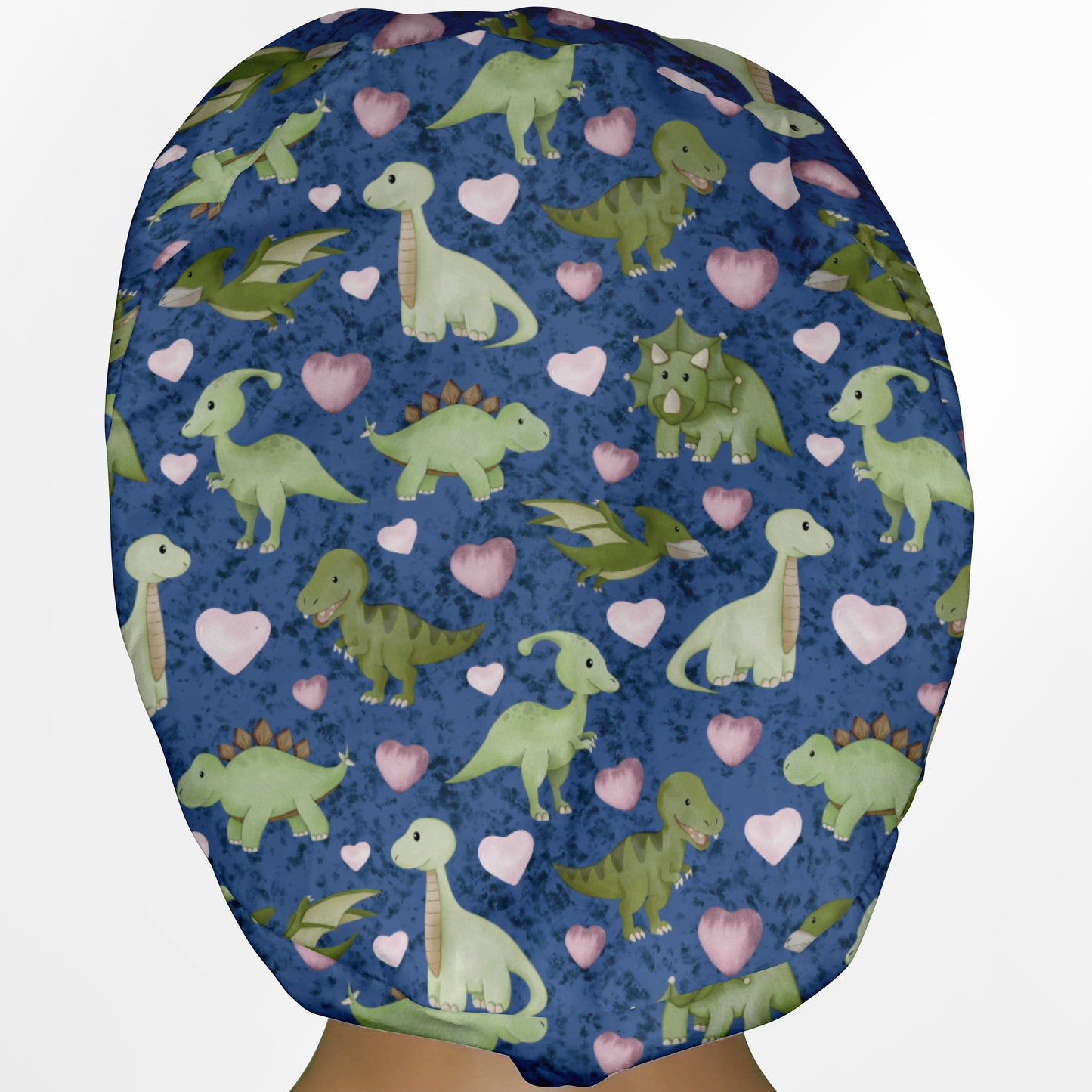 Cute Dino Euro Scrub Cap