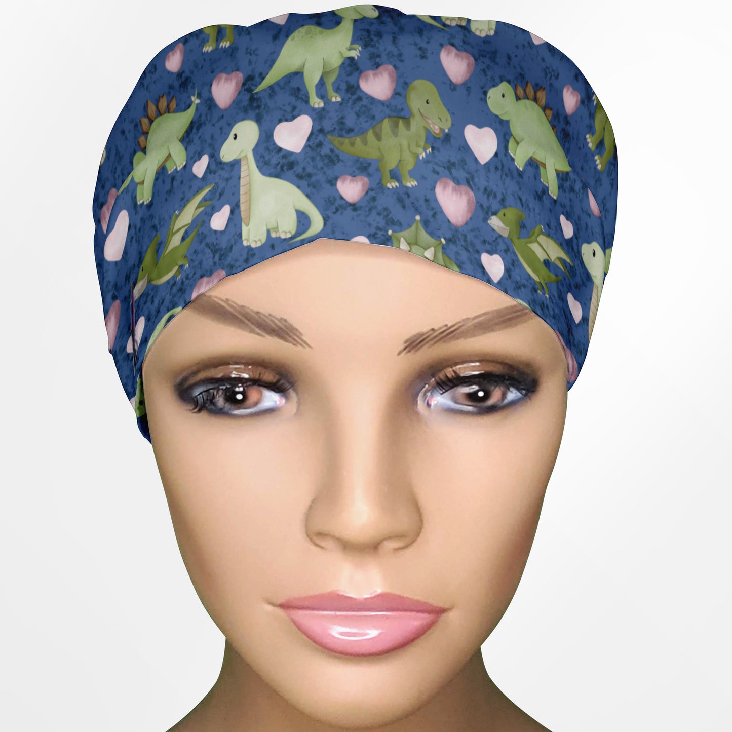 Cute Dino Euro Scrub Cap