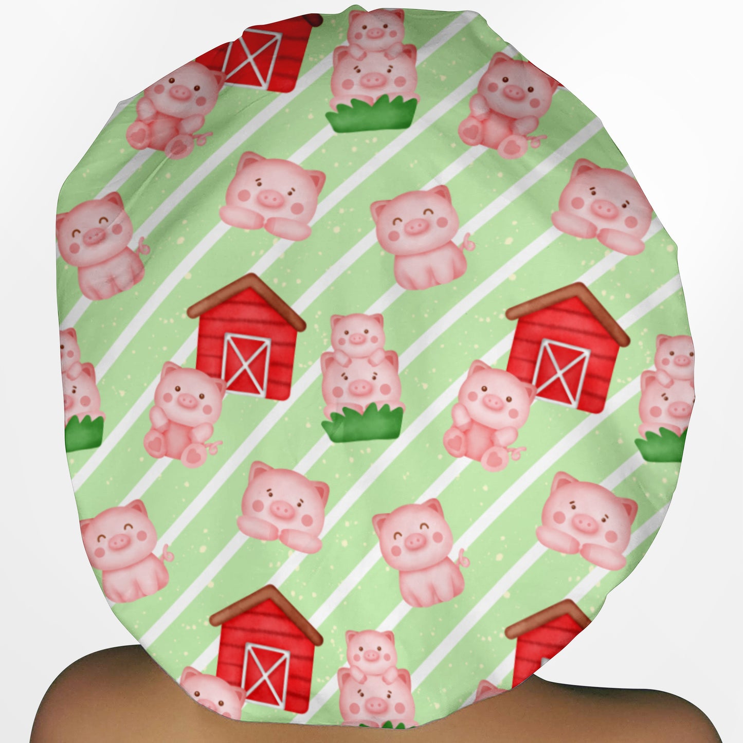 Cute Farm Piggies Bouffant Scrub Cap