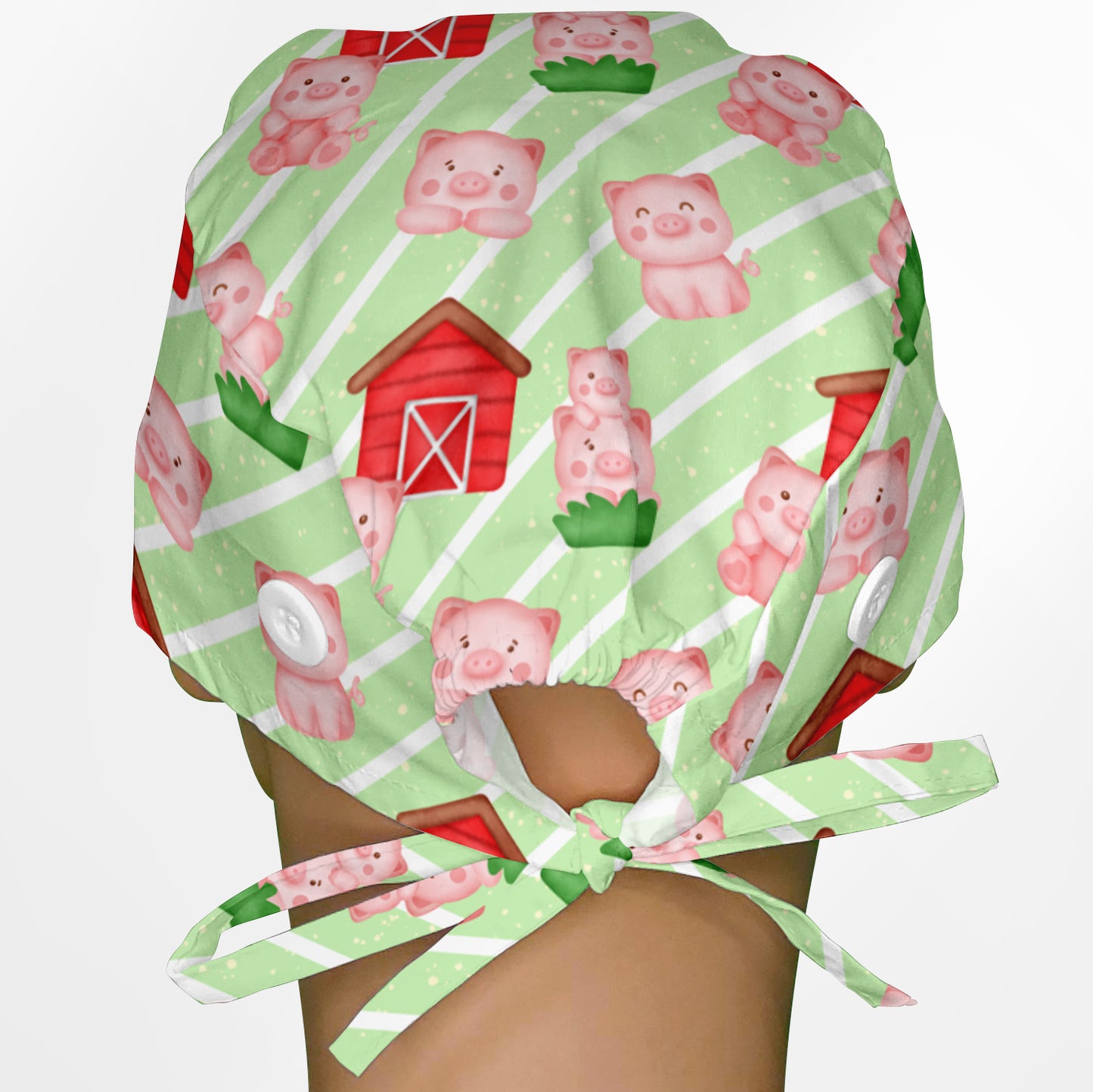 Cute Farm Piggies Surgeon Scrub Cap