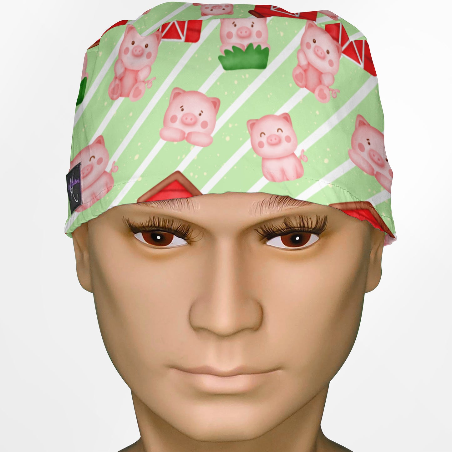 Cute Farm Piggies Surgeon Scrub Cap