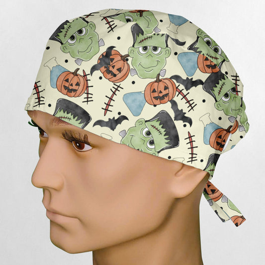 Cute Frankenstein Surgeon Scrub Cap