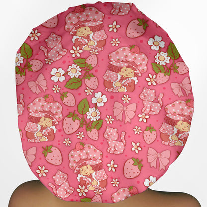 Cute Strawberry Shortcake Bouffant Scrub Cap