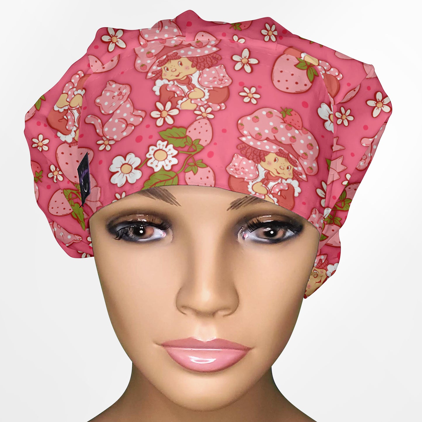 Cute Strawberry Shortcake Bouffant Scrub Cap