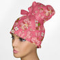 Cute Strawberry Shortcake High Bun Ponytail Scrub Cap