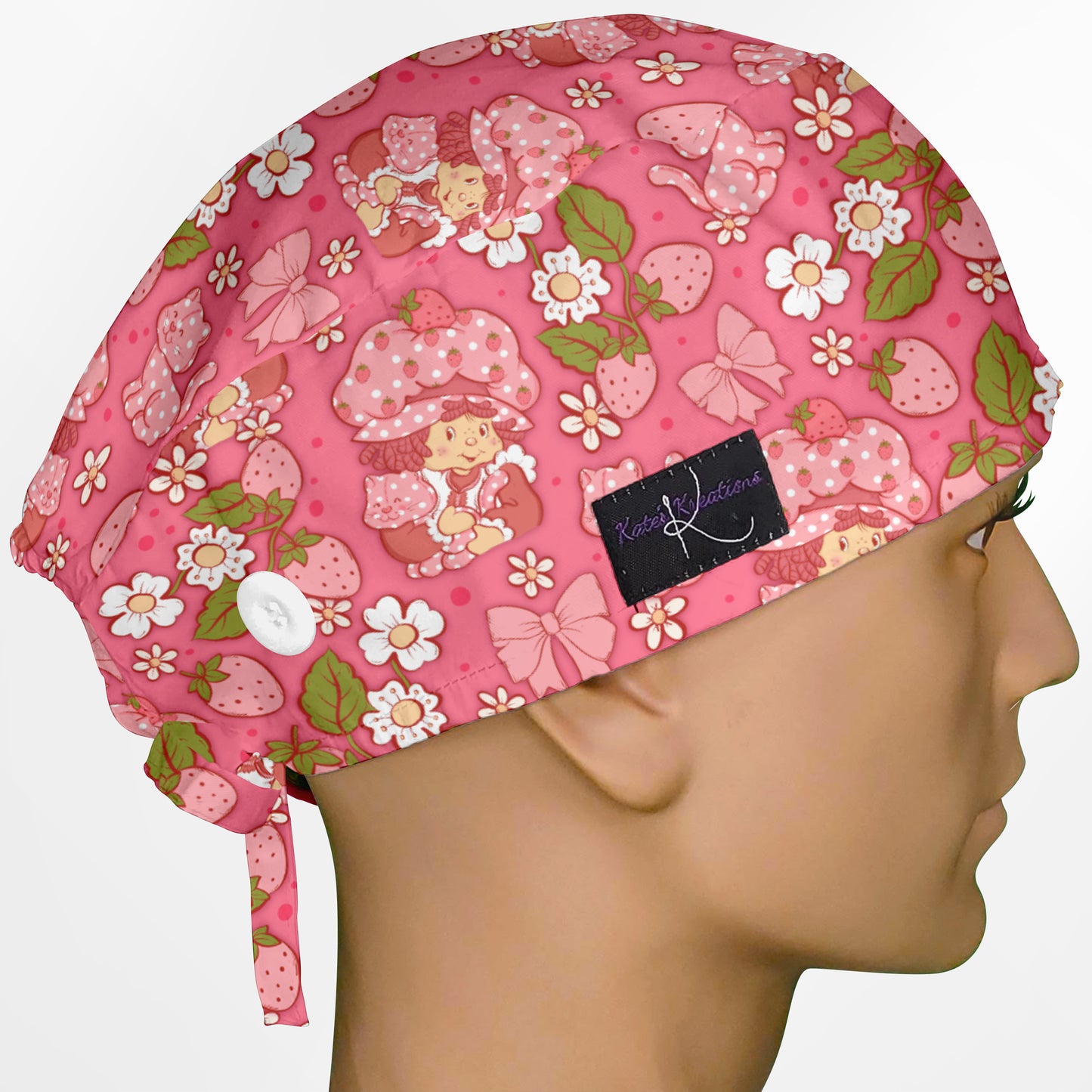 Cute Strawberry Shortcake Surgeon Scrub Cap