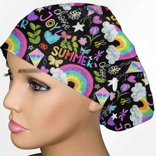 Cute Summer Euro Scrub Cap