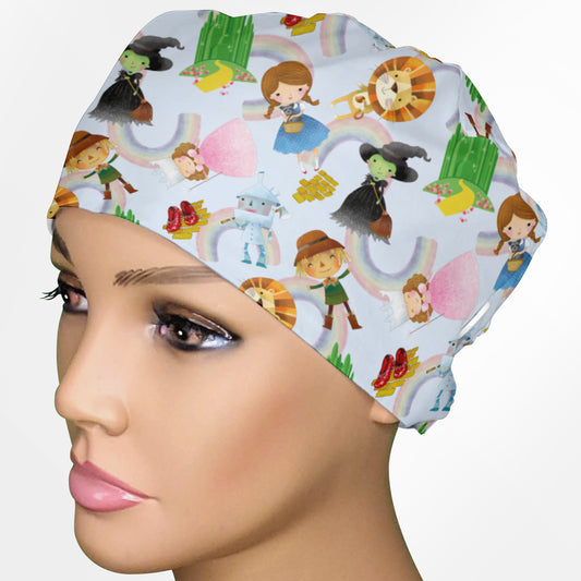 Cute Wizard Of Oz Low-Tie Surgeon Scrub Cap