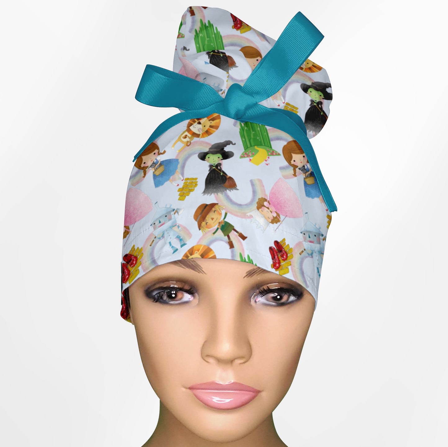 Cute Wizard Of Oz High Bun Ponytail Scrub Cap