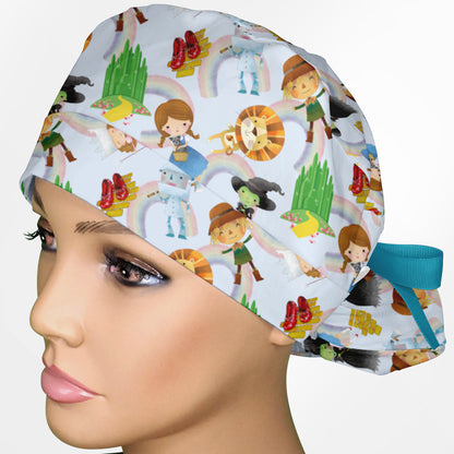 Cute Wizard Of Oz Ponytail Scrub Cap