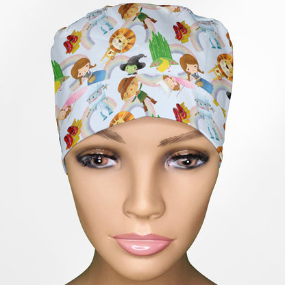 Cute Wizard Of Oz Ponytail Scrub Cap