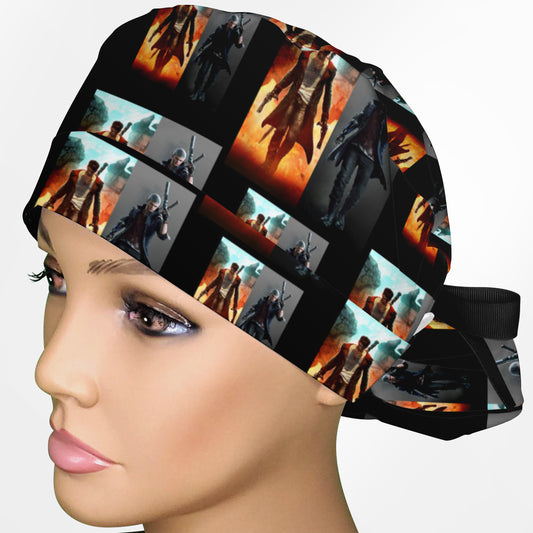 D.M.C- Dante & Nero Ponytail Scrub Cap
