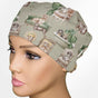 Dachshunds Low-Tie Surgeon Scrub Cap