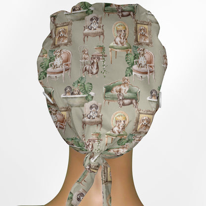 Dachshunds Low-Tie Surgeon Scrub Cap