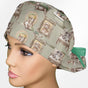 Dachshunds Ponytail Scrub Cap