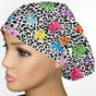 Daisy Leopard Euro Scrub Cap