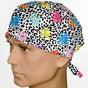 Daisy Leopard Surgeon Scrub Cap