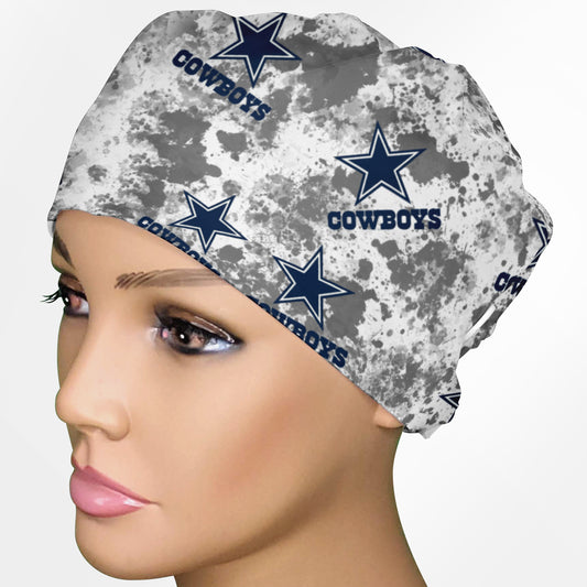 Dallas Cowboys Grey Low-Tie Surgeon Scrub Cap