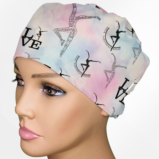 Fire Dancers Low-Tie Surgeon Scrub Cap