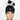 Fire Dancers - Black High Bun Ponytail Scrub Cap