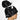 Fire Dancers - Black High Bun Ponytail Scrub Cap