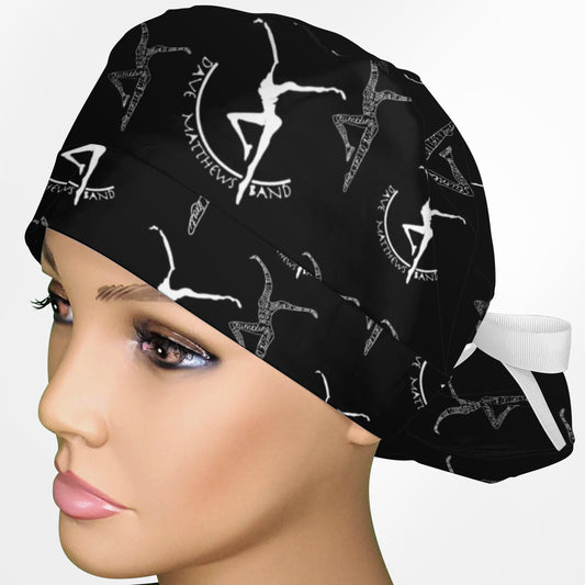 Fire Dancers - Black Ponytail Scrub Cap