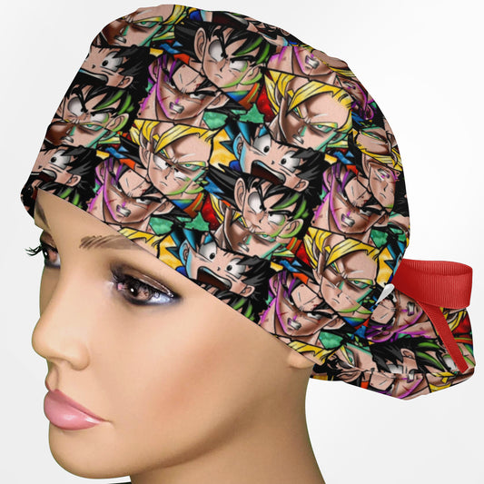 Energy Warriors Comics Ponytail Scrub Cap