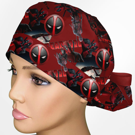 Deadly Humor Ponytail Scrub Cap