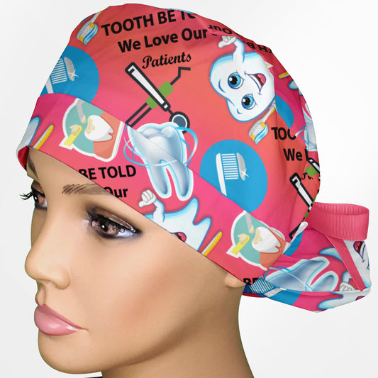 Dental Ponytail Scrub Cap